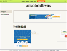 Tablet Screenshot of achat-de-followers.1msite.com