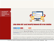 Tablet Screenshot of lotusnotesnsflocalsecurityremoval.1msite.com